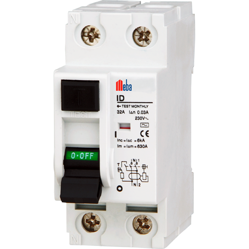 Meba ID RCCB Low Voltage Circuit Breakers ID-2P