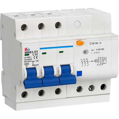 Meba residual current breaker rcbo consumer unit MBB3